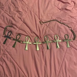 Killstar Ankh belly/waist chain (reserved)
